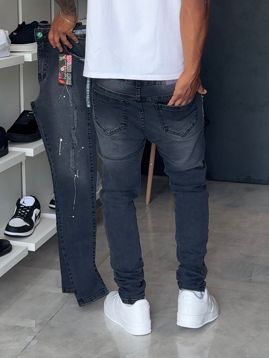 Calça Jogador Cinza Street Denim - 367