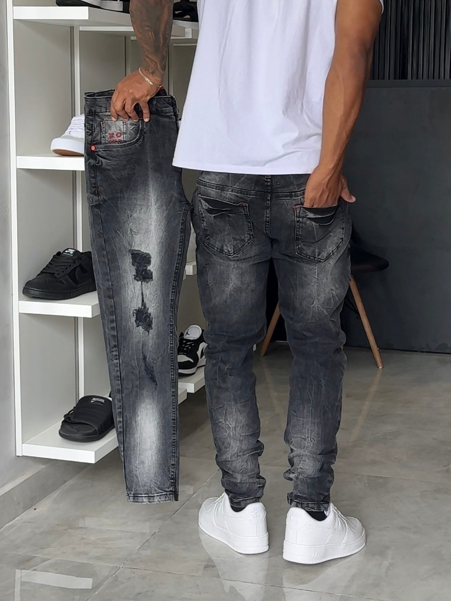 Calça Jogador Cinza Brow Jeans - 145