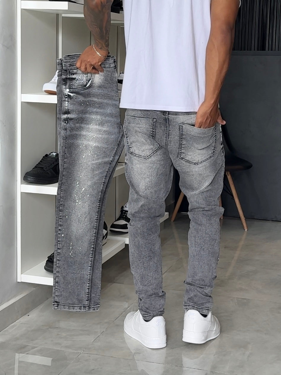 Calça Jogador Cinza Brow Jeans - 166