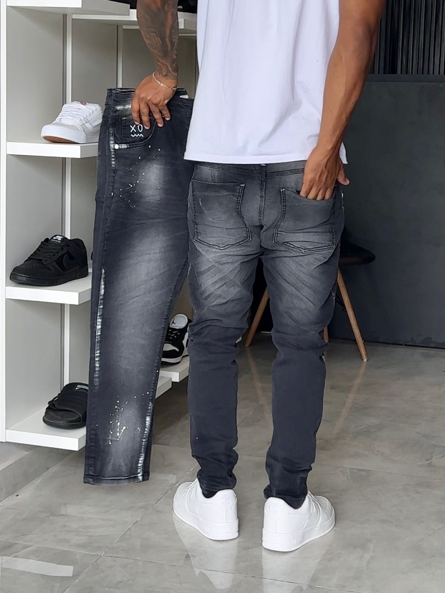 Calça Jogador Cinza Brow Jeans - 173