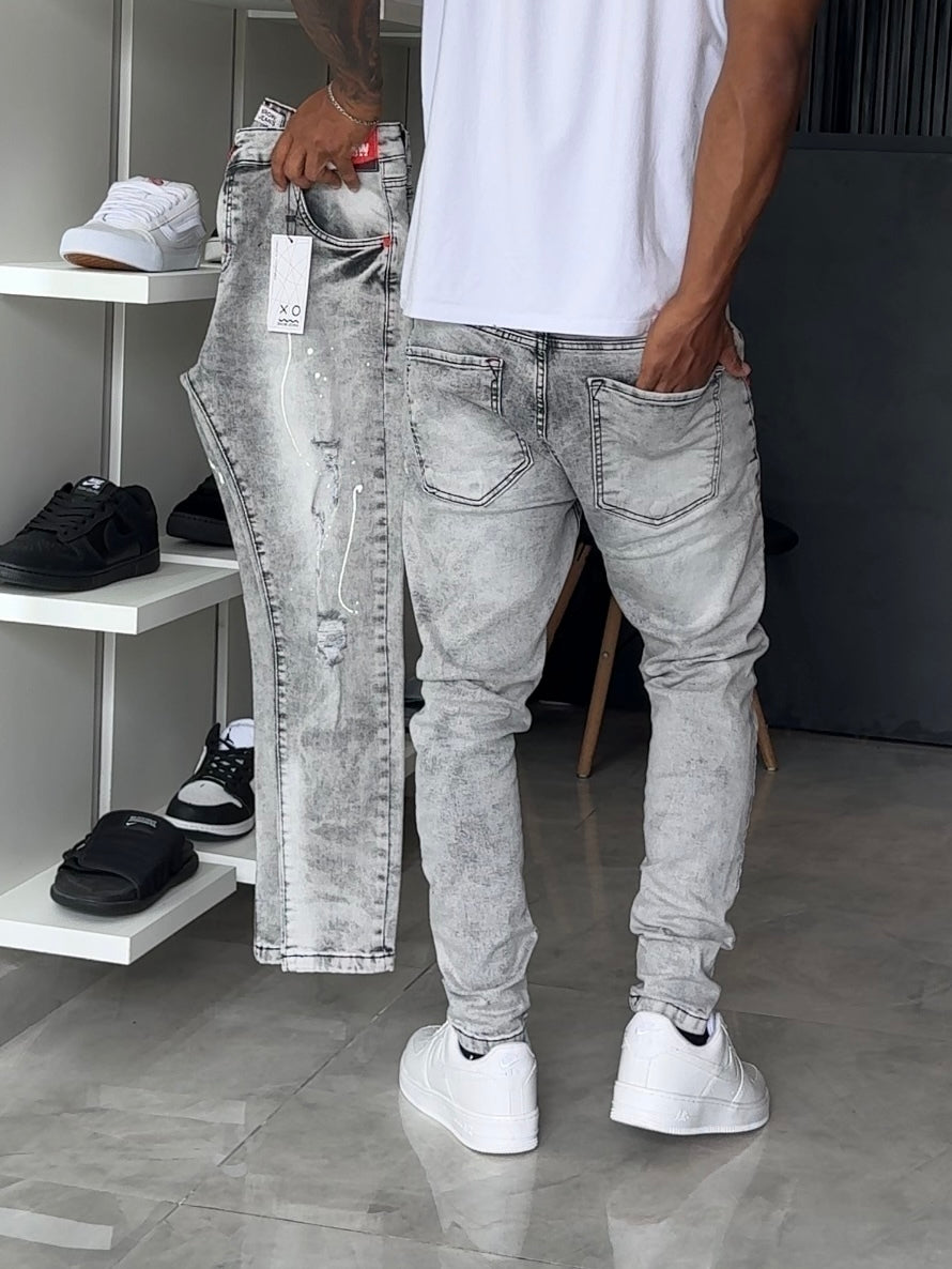 Calça Jogador Cinza Brow Jeans - 154
