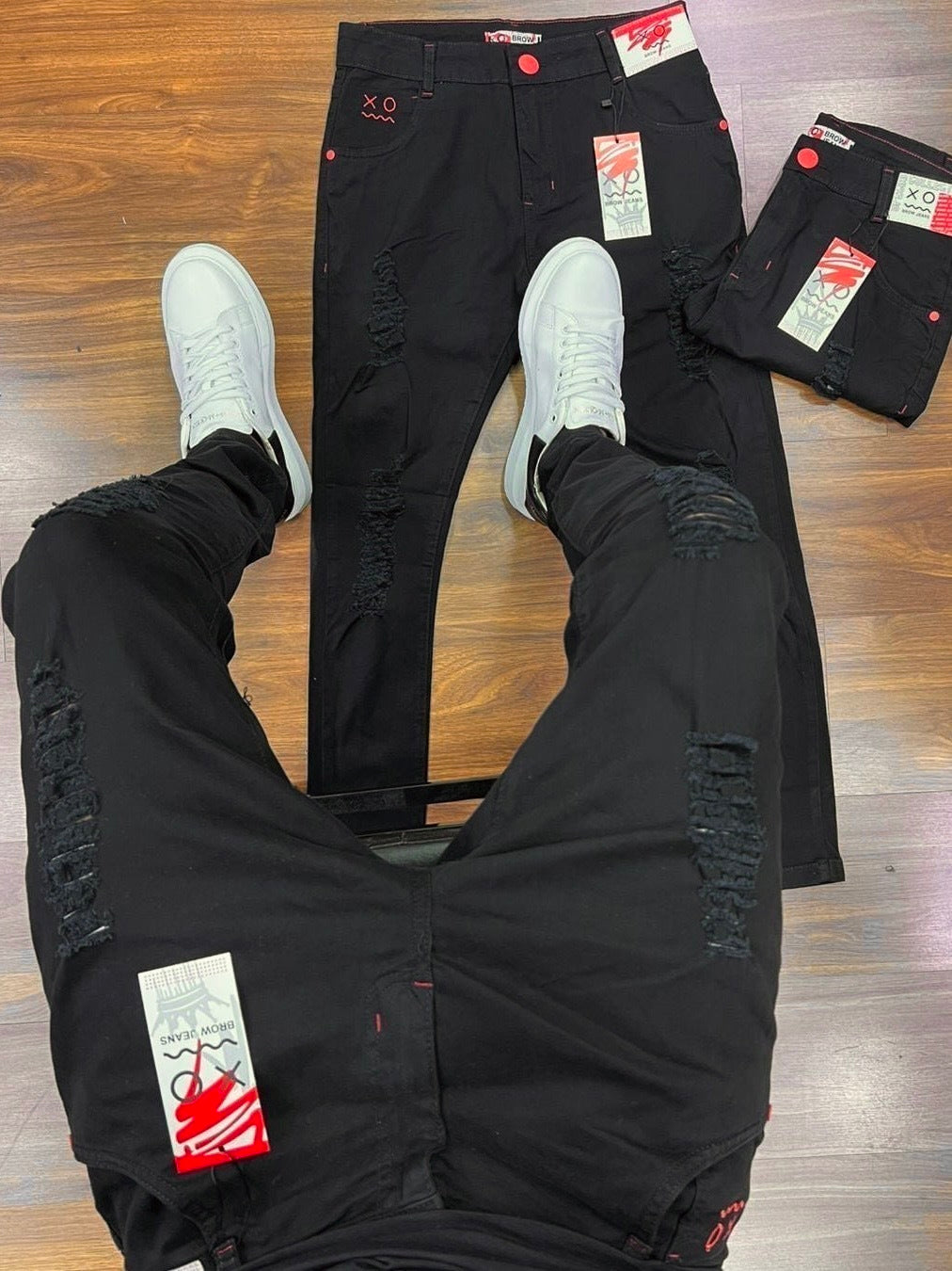 Calça Jogador Preta Brow Jeans - 024