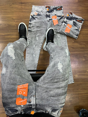 Calça Jogador Cinza Brow Jeans - 01