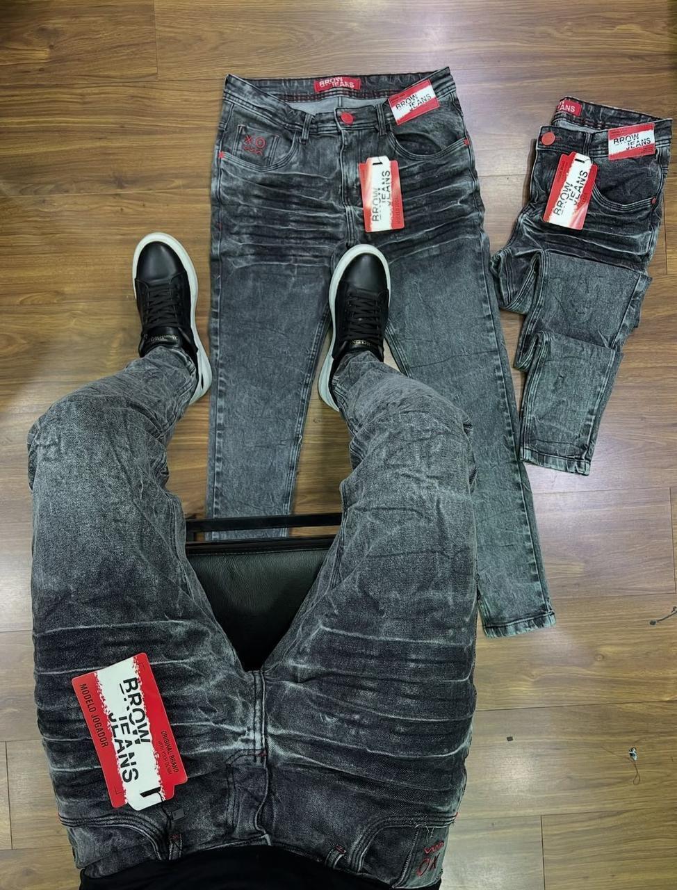 Calça Jogador Preta Brow Jeans - 499