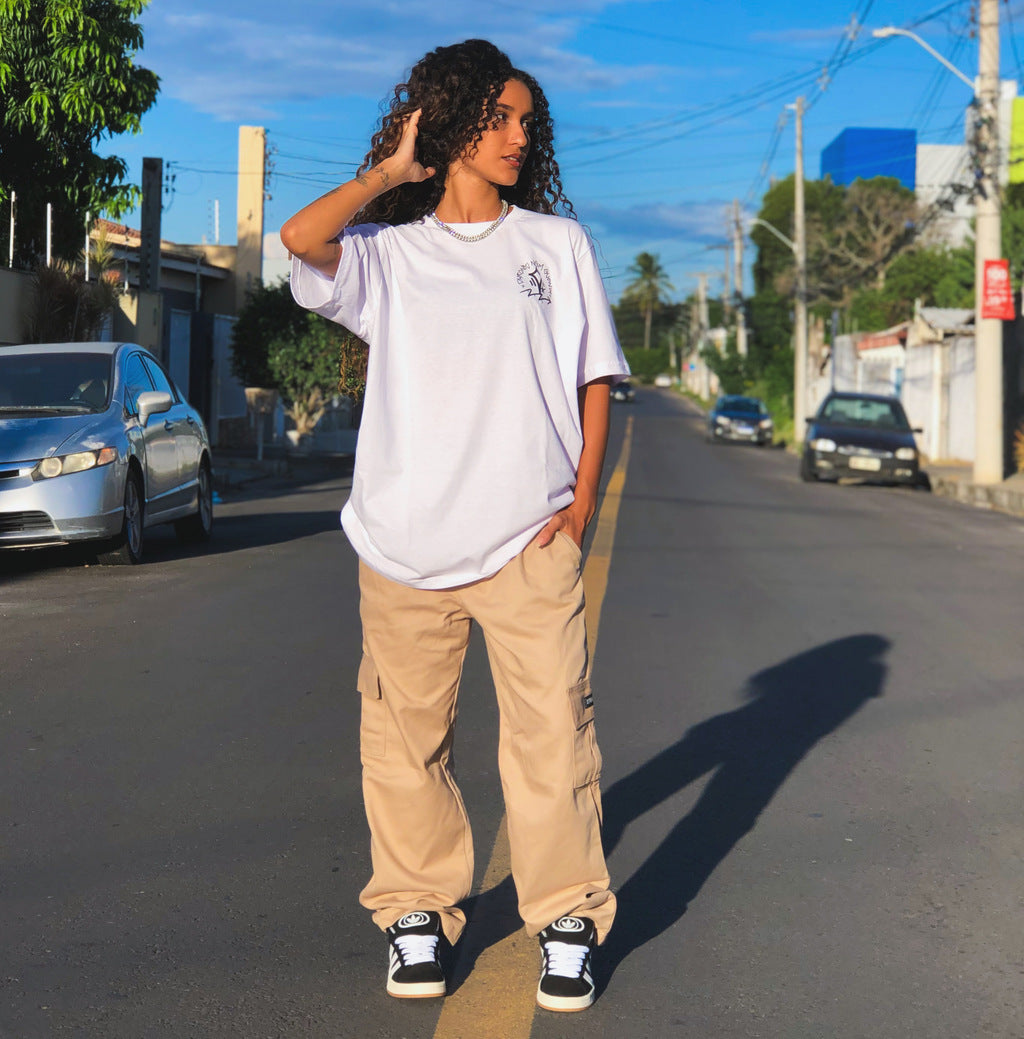 Calça Cargo Reta Stranger (Bege)