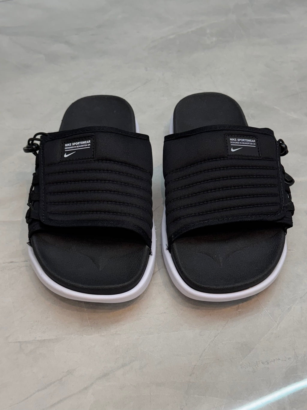 CHINELO SLIDE NK ASUNA 2.0 - PRETO/BRANCO