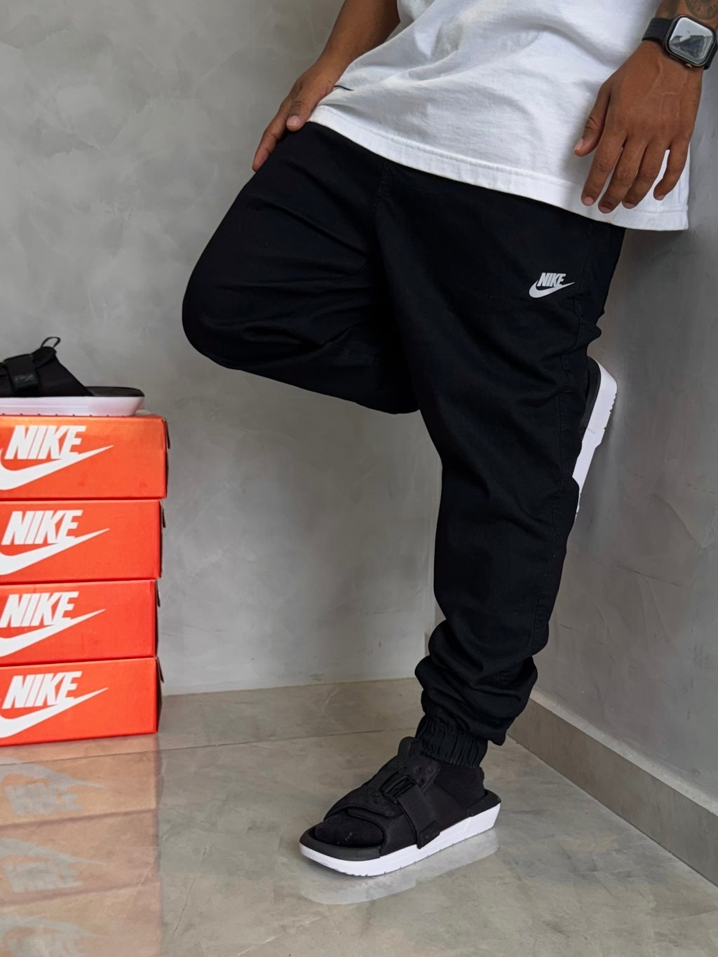 Calça Preta Jogger NK - 007