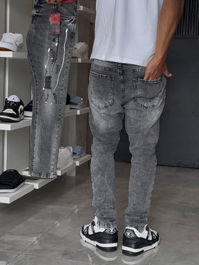 Calça Jogador Cinza Brow Jeans - 037