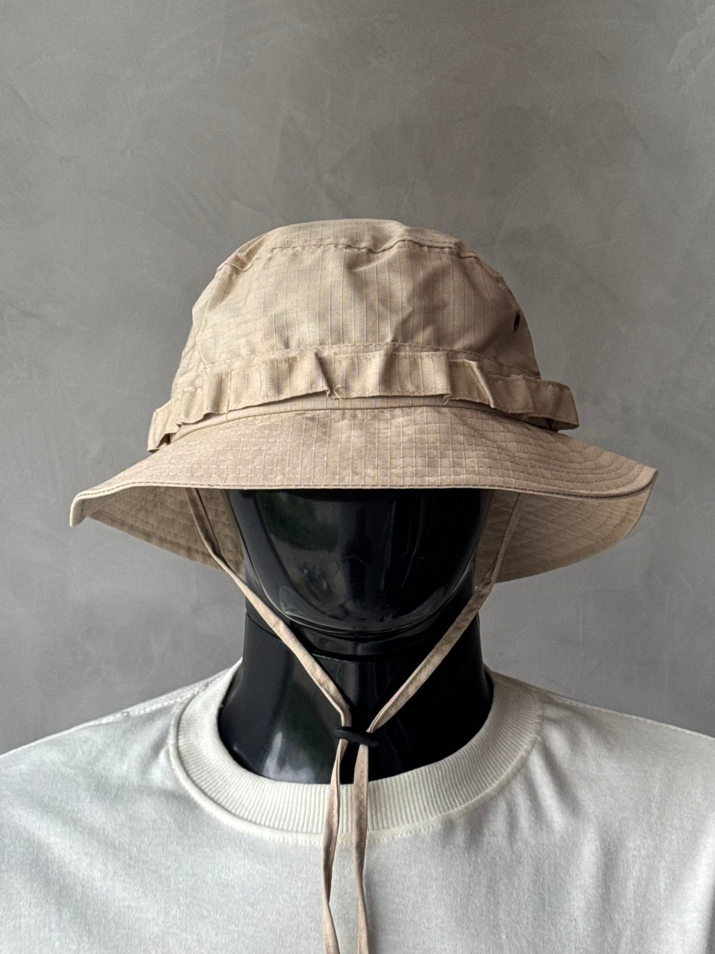 Bucket Tático Militar Chapéu Camping - Bege