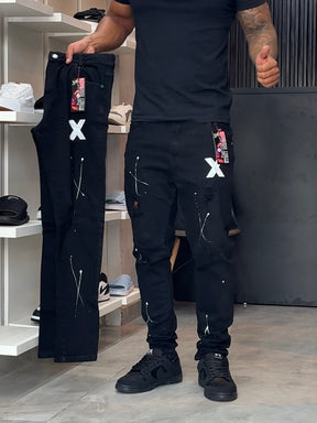 Calça Jogador Preta Street Denim - 469