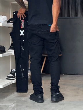 Calça Jogador Preta Street Denim - 469