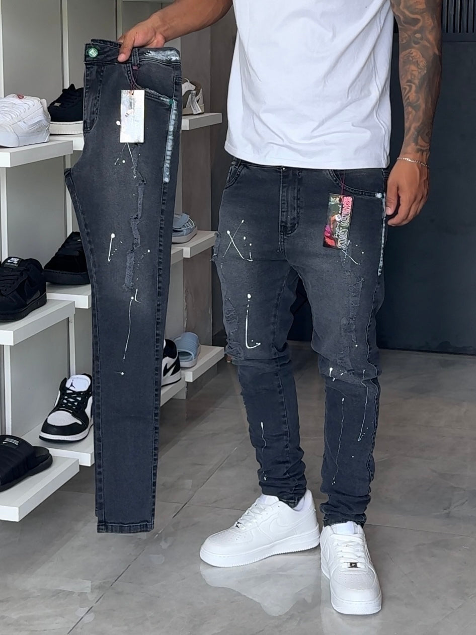 Calça Jogador Cinza Street Denim - 367