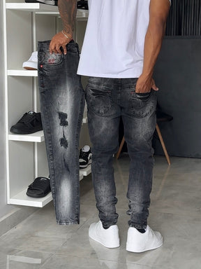 Calça Jogador Cinza Brow Jeans - 145