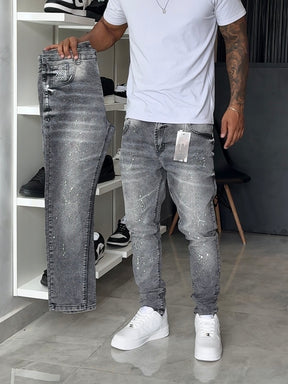 Calça Jogador Cinza Brow Jeans - 166