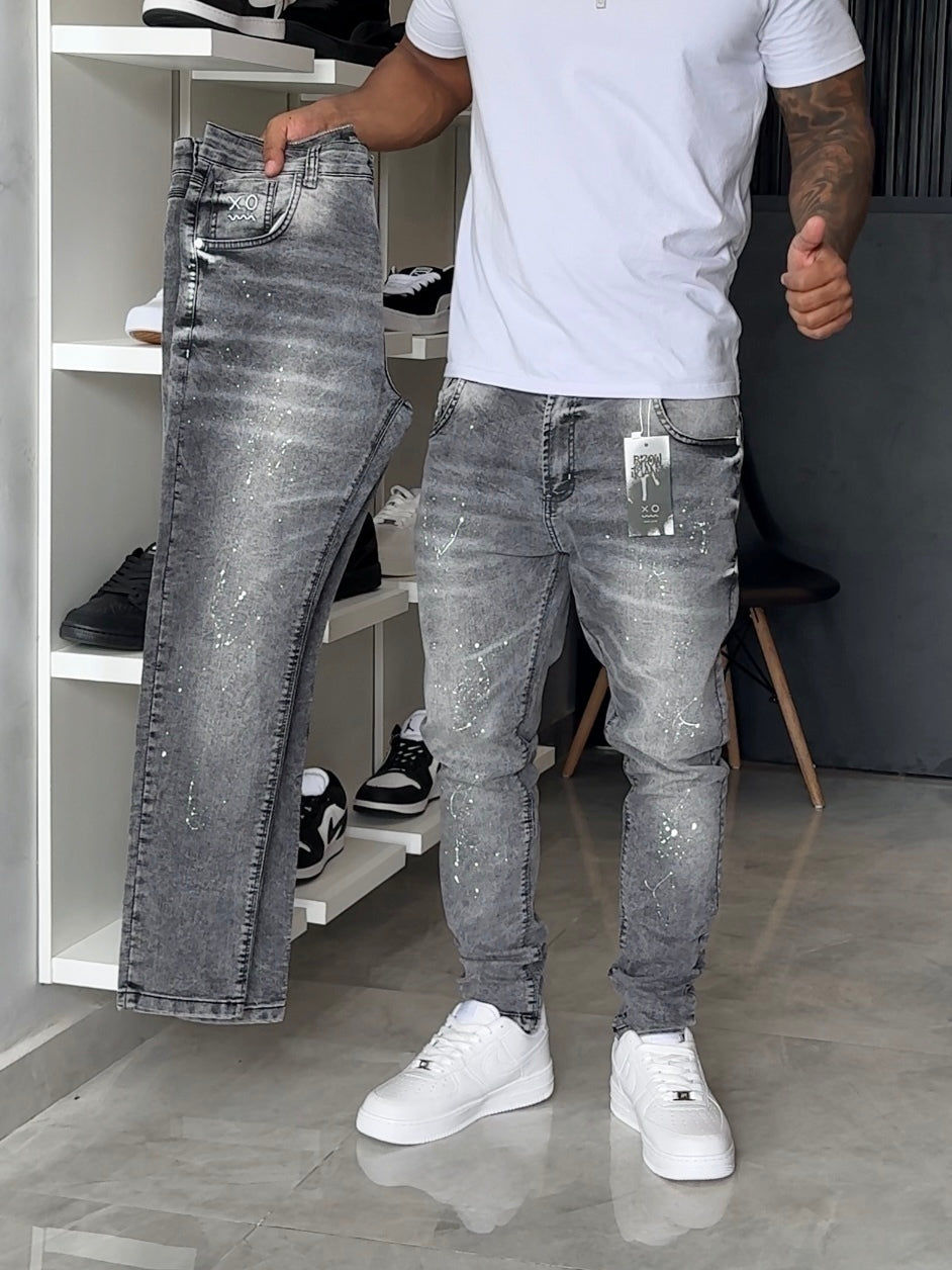 Calça Jogador Cinza Brow Jeans - 166