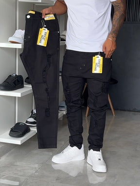 Calça Jogador Preta Brow Jeans - 222